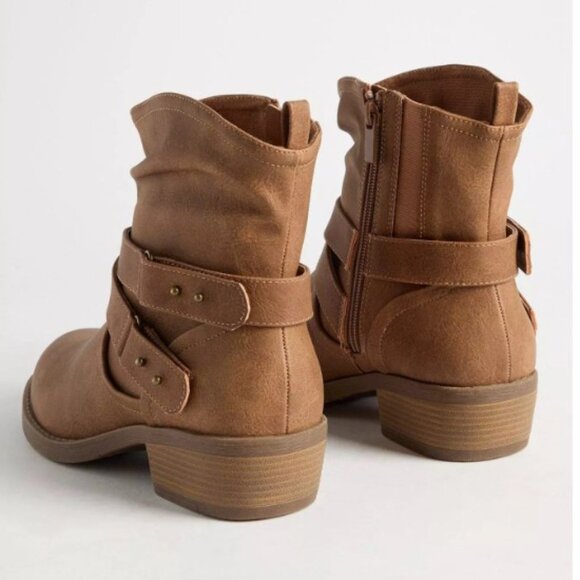 Slouch Buckle Moto Bootie - Picture 3 of 4